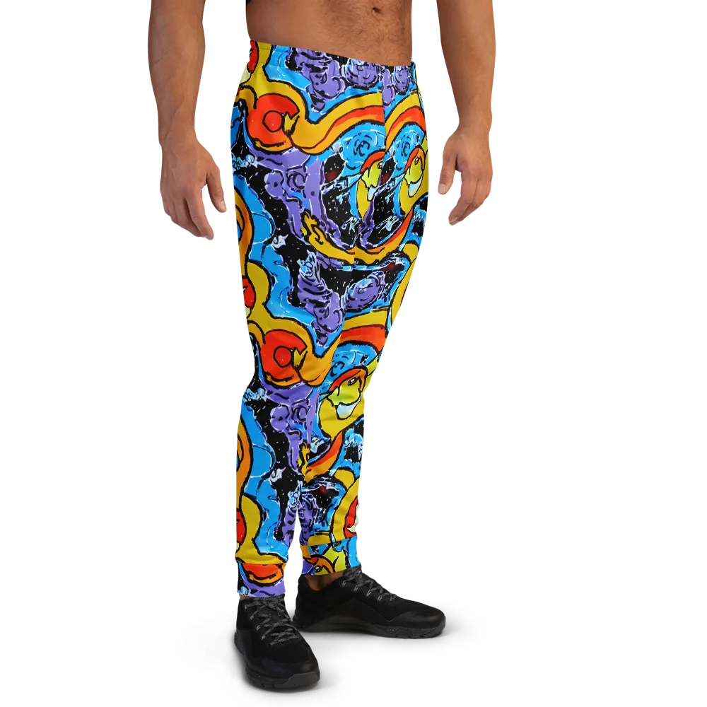 Electric Riddle on Men's Joggers — Right