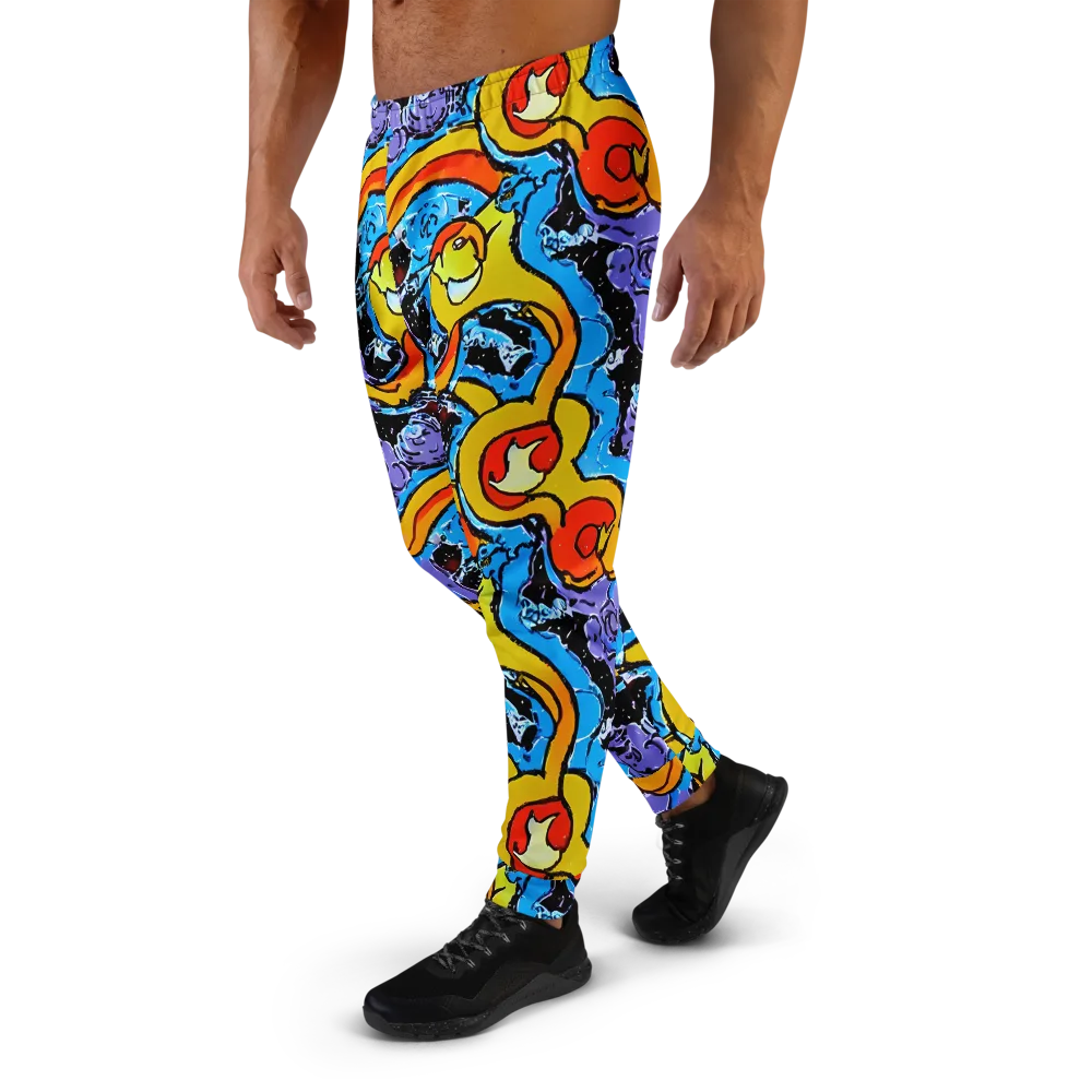 Electric Riddle on Men's Joggers — Left