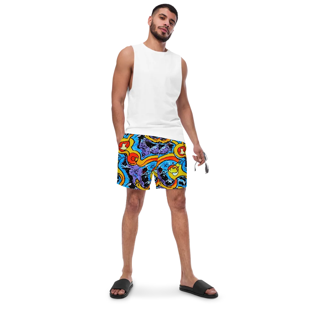 Electric Riddle on Swim Trunks — Front