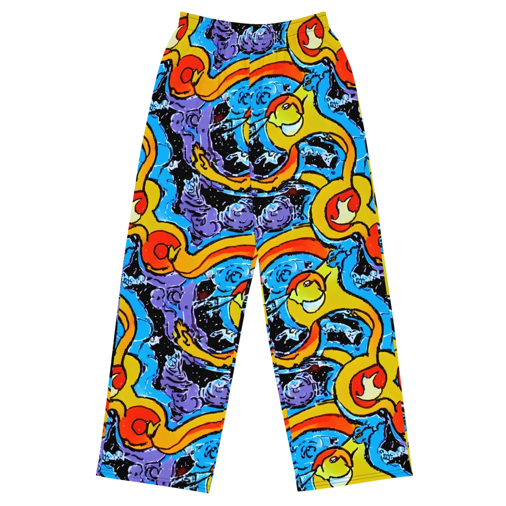 Electric Riddle on Wide-Leg Pants — Front