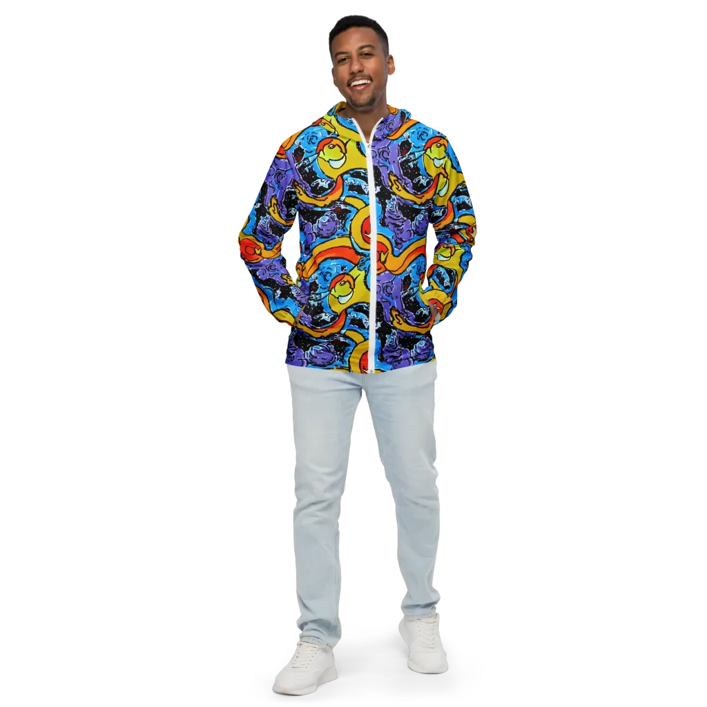 Electric Riddle on Men's Windbreaker — Front
