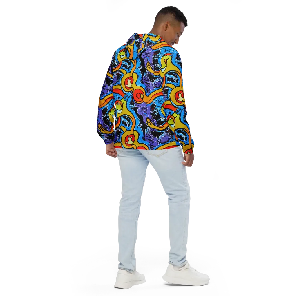 Electric Riddle on Men's Windbreaker — Back