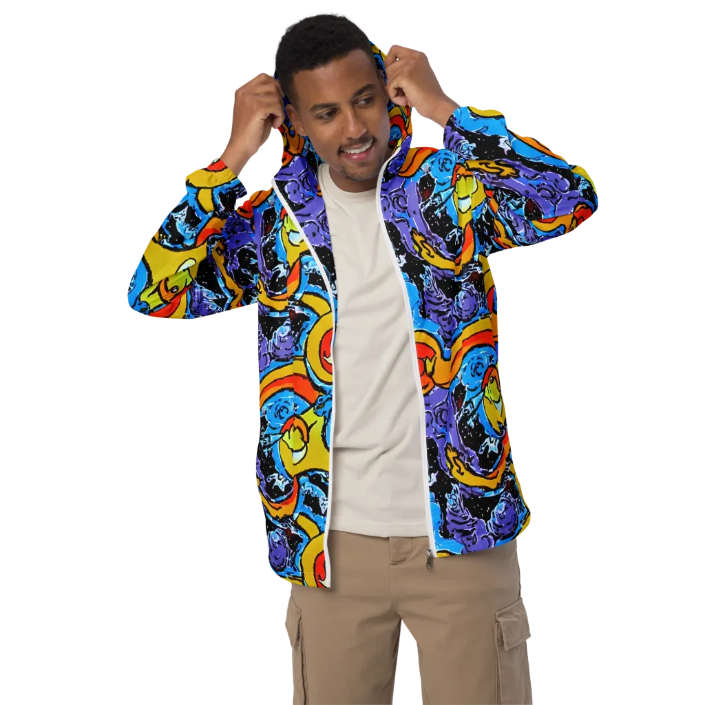 Electric Riddle on Men's Windbreaker — Front