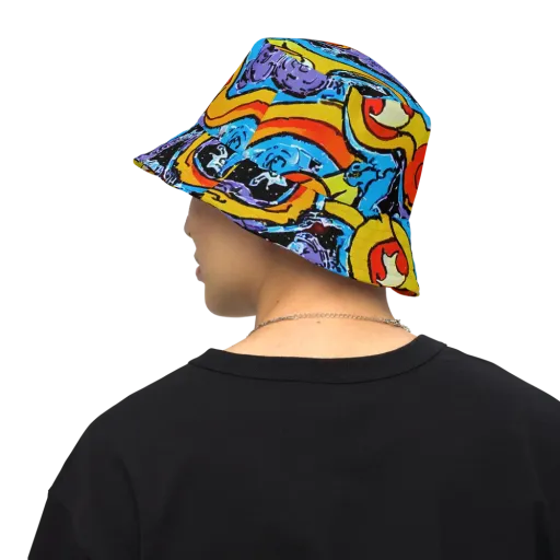 Electric Riddle on a Reversible Bucket Hat