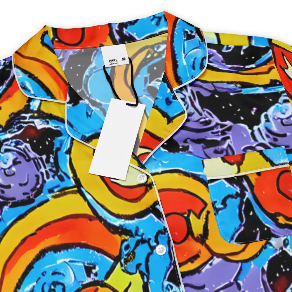 Electric Riddle on Women's Short Sleeve Pajama Top — Product details