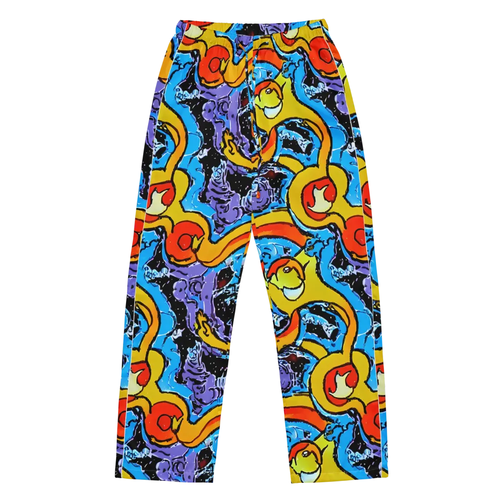Electric Riddle on Women's Pajama Pants — Front
