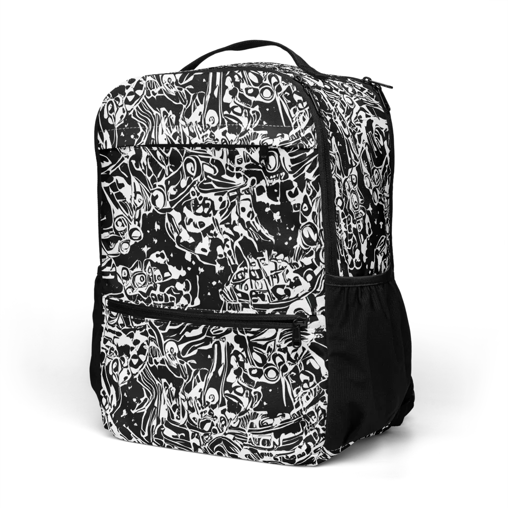 Ink Uprising on Utility Backpack — Left Front