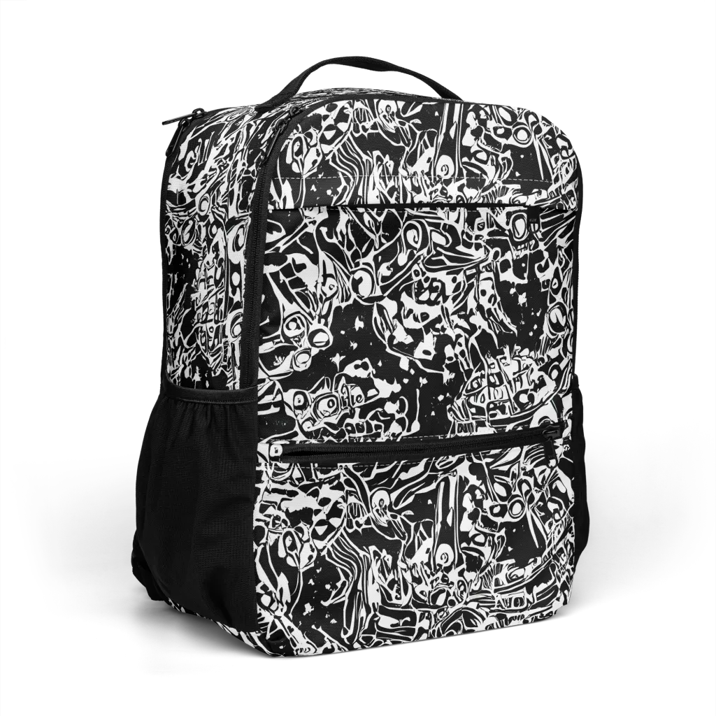 Ink Uprising on Utility Backpack — Right Front