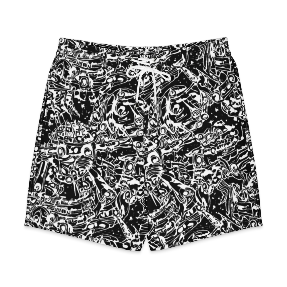 Ink Uprising on Men's Board Shorts — Front