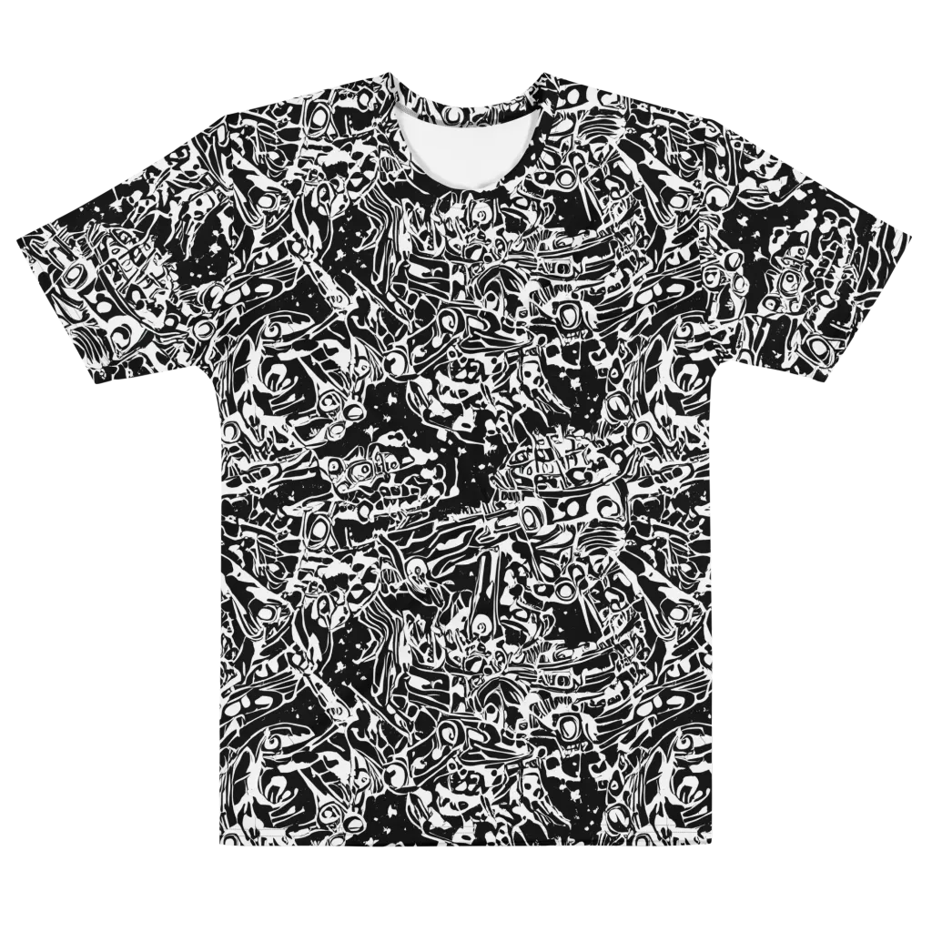 Ink Uprising on Men's Cotton Crew Neck T-Shirt — Front