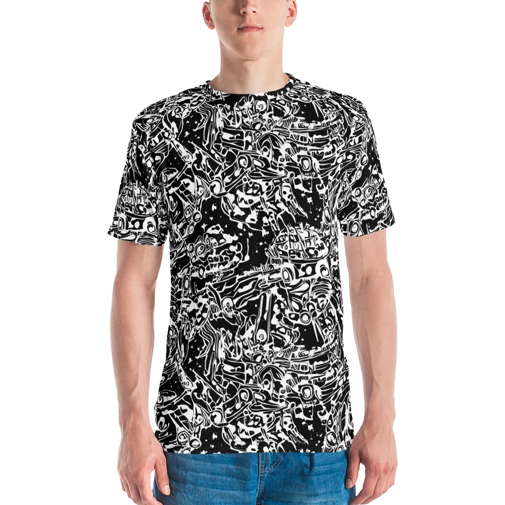 Ink Uprising on Men's Crew Neck T-Shirt — Front