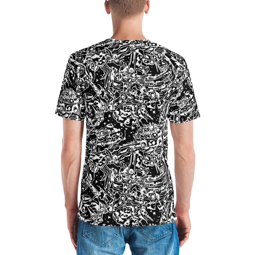 Ink Uprising on Men's Crew Neck T-Shirt — Back