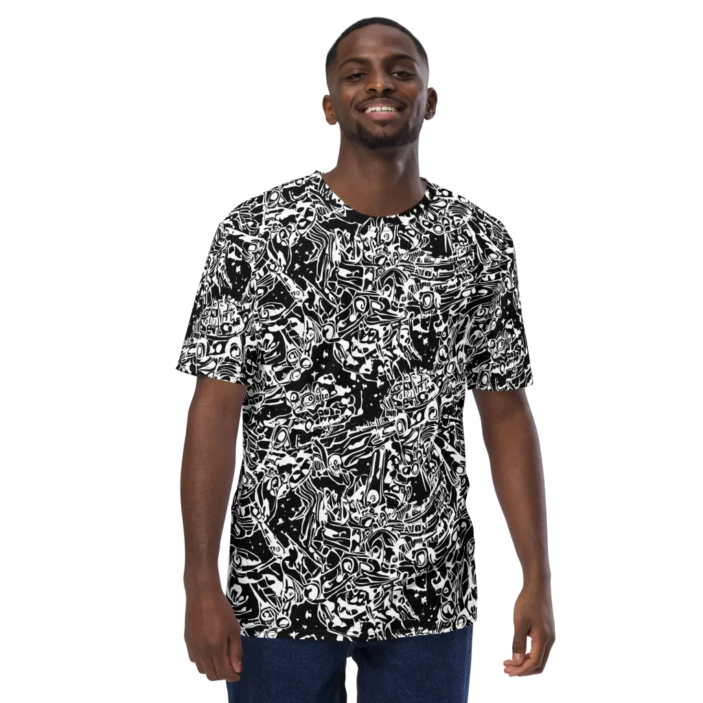 Ink Uprising on Men's Crew Neck T-Shirt — Front