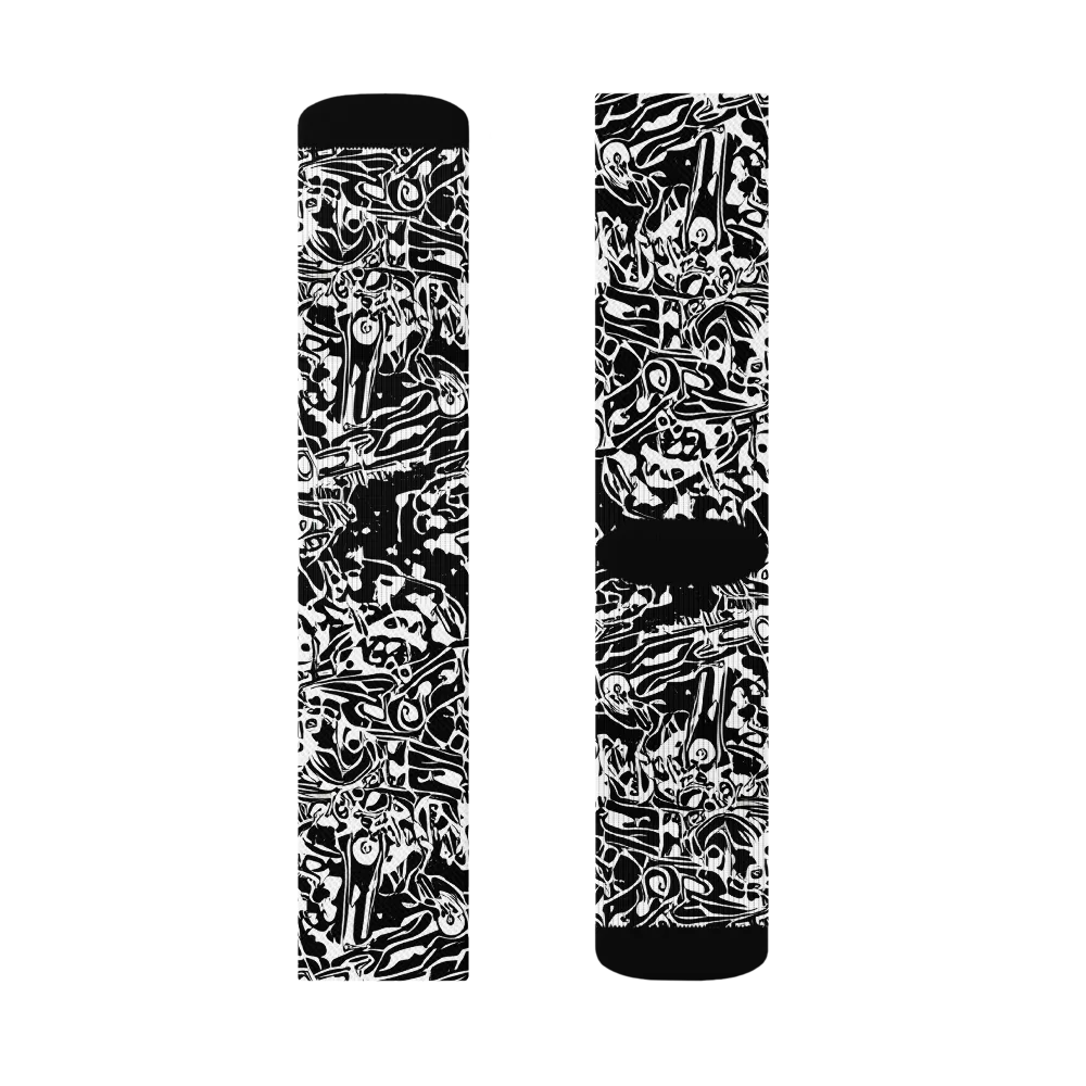 Ink Uprising on Socks — Right Sock