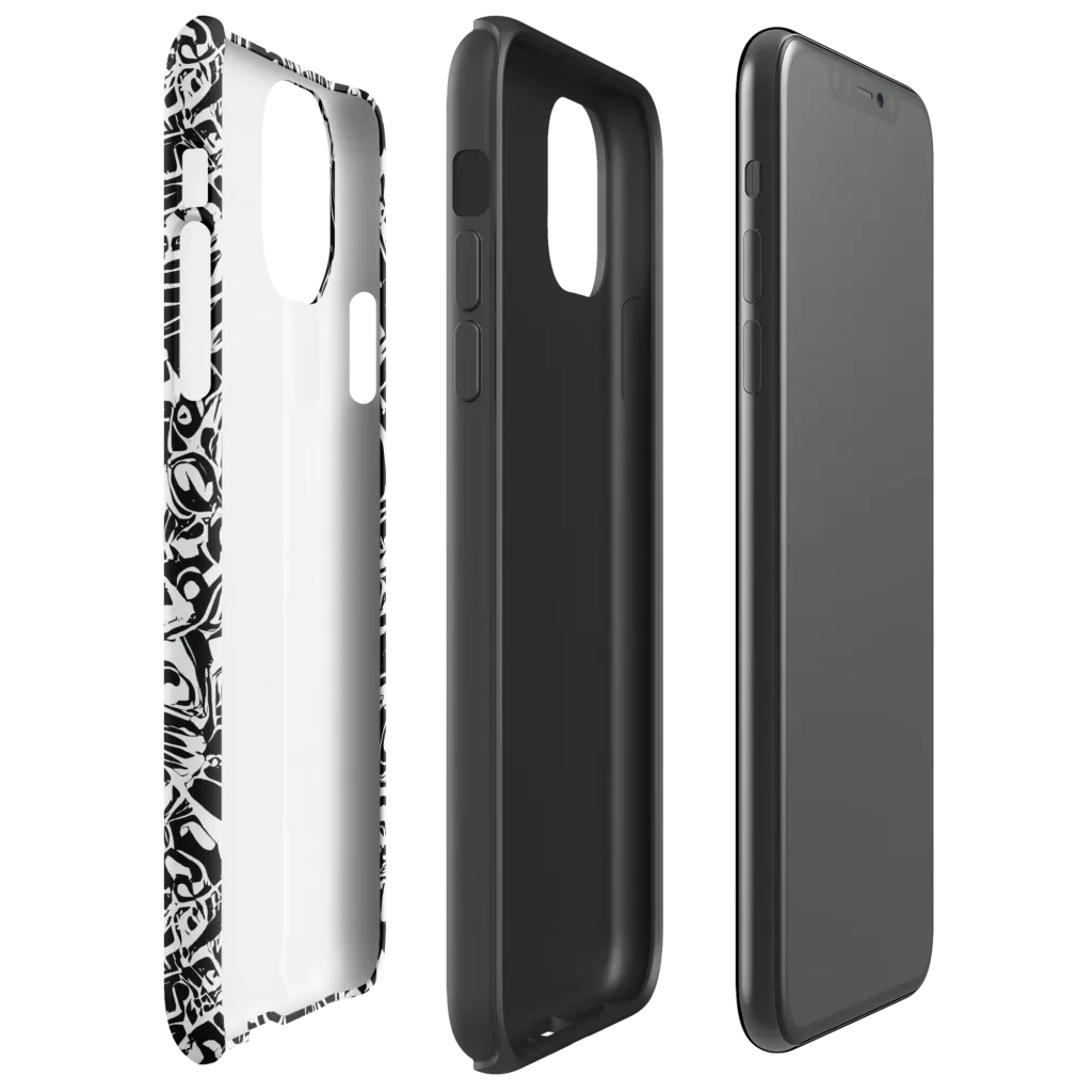 Ink Uprising on Tough Case for iPhone® — Right