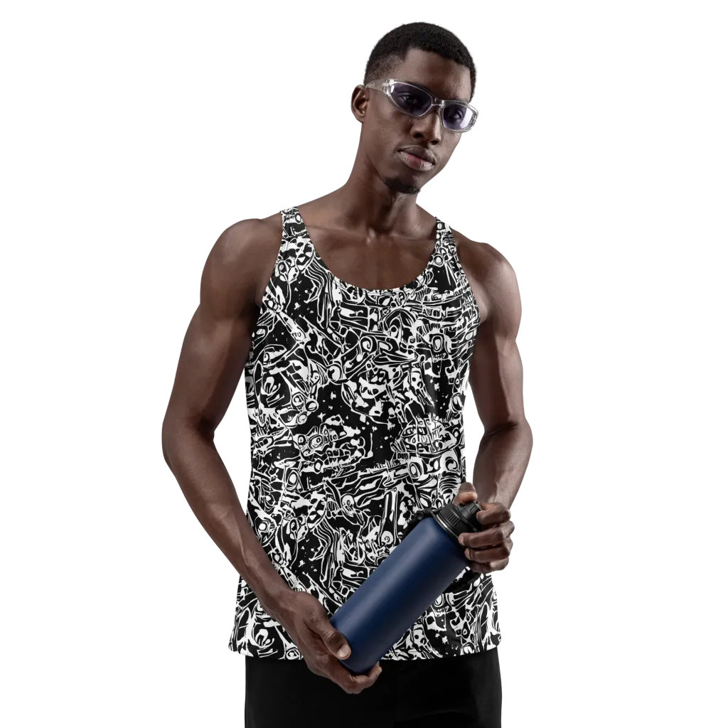 Ink Uprising on Men's Tank Top — Front