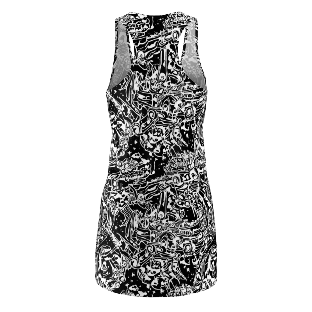 Ink Uprising on Racerback Dress — Back