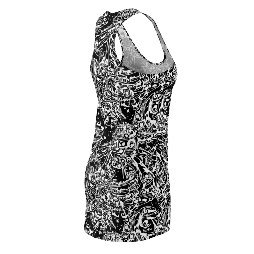 Ink Uprising on Racerback Dress — Back Side