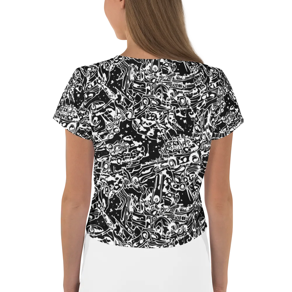 Ink Uprising on Crop Tee — Back