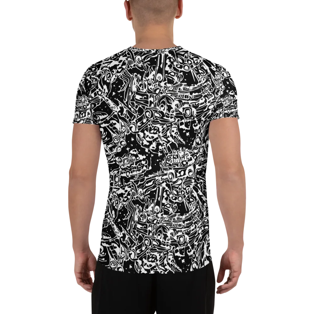 Ink Uprising on Men's Athletic T-Shirt — Back