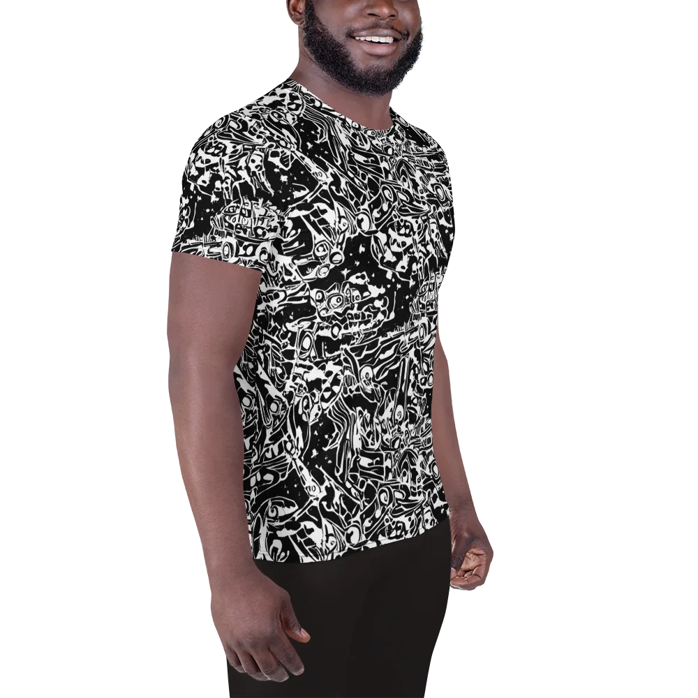 Ink Uprising on Men's Athletic T-Shirt — Right
