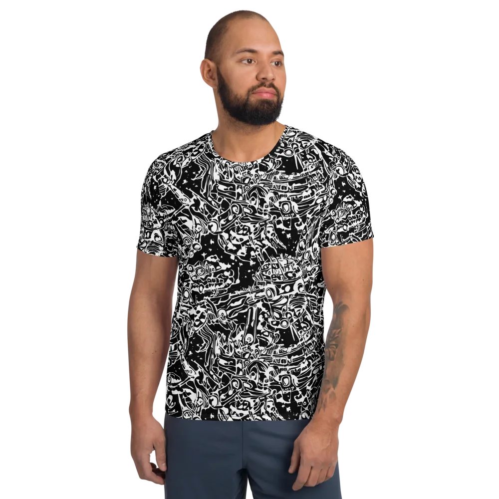 Ink Uprising on Men's Athletic T-Shirt — Front