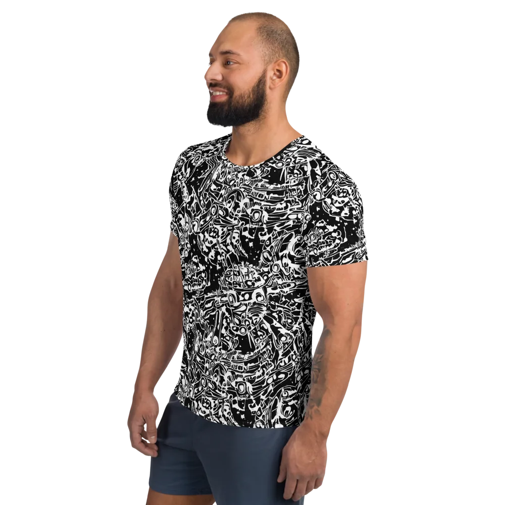 Ink Uprising on Men's Athletic T-Shirt — Left