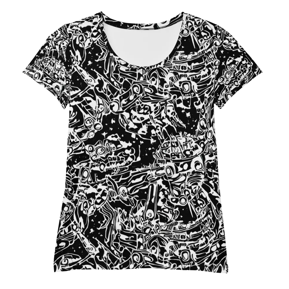 Ink Uprising on Women's Athletic T-Shirt — Front