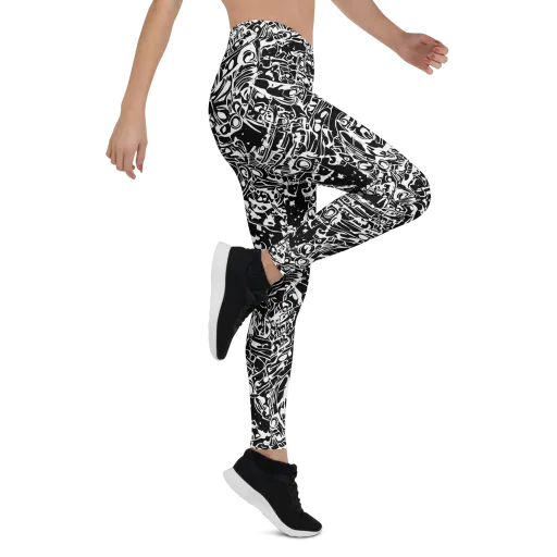 Ink Uprising on a Leggings