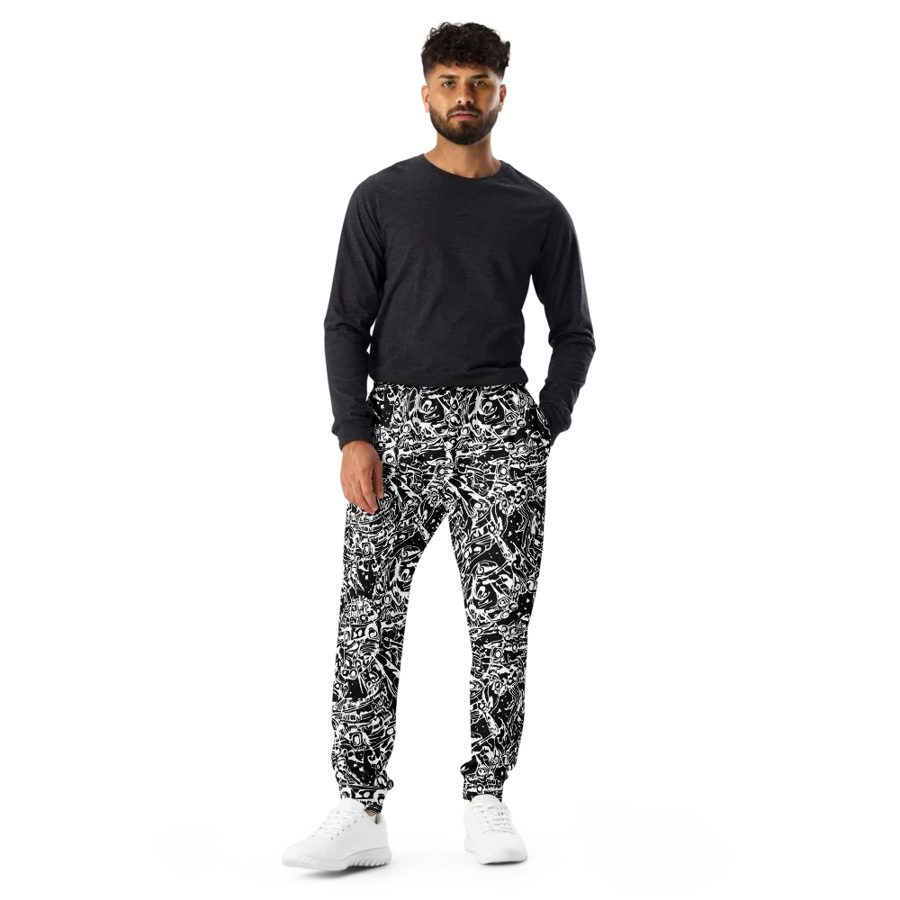 Ink Uprising on Men's Joggers — Front