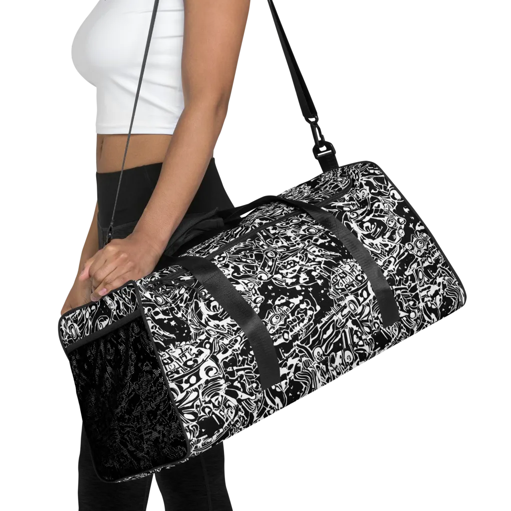 Ink Uprising on Duffle Bag — Front