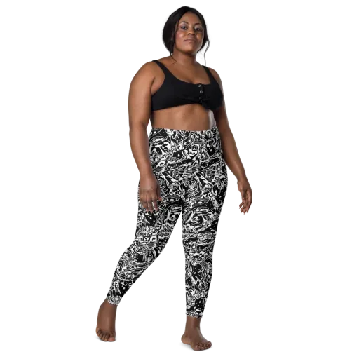 Ink Uprising on a Leggings with Pockets