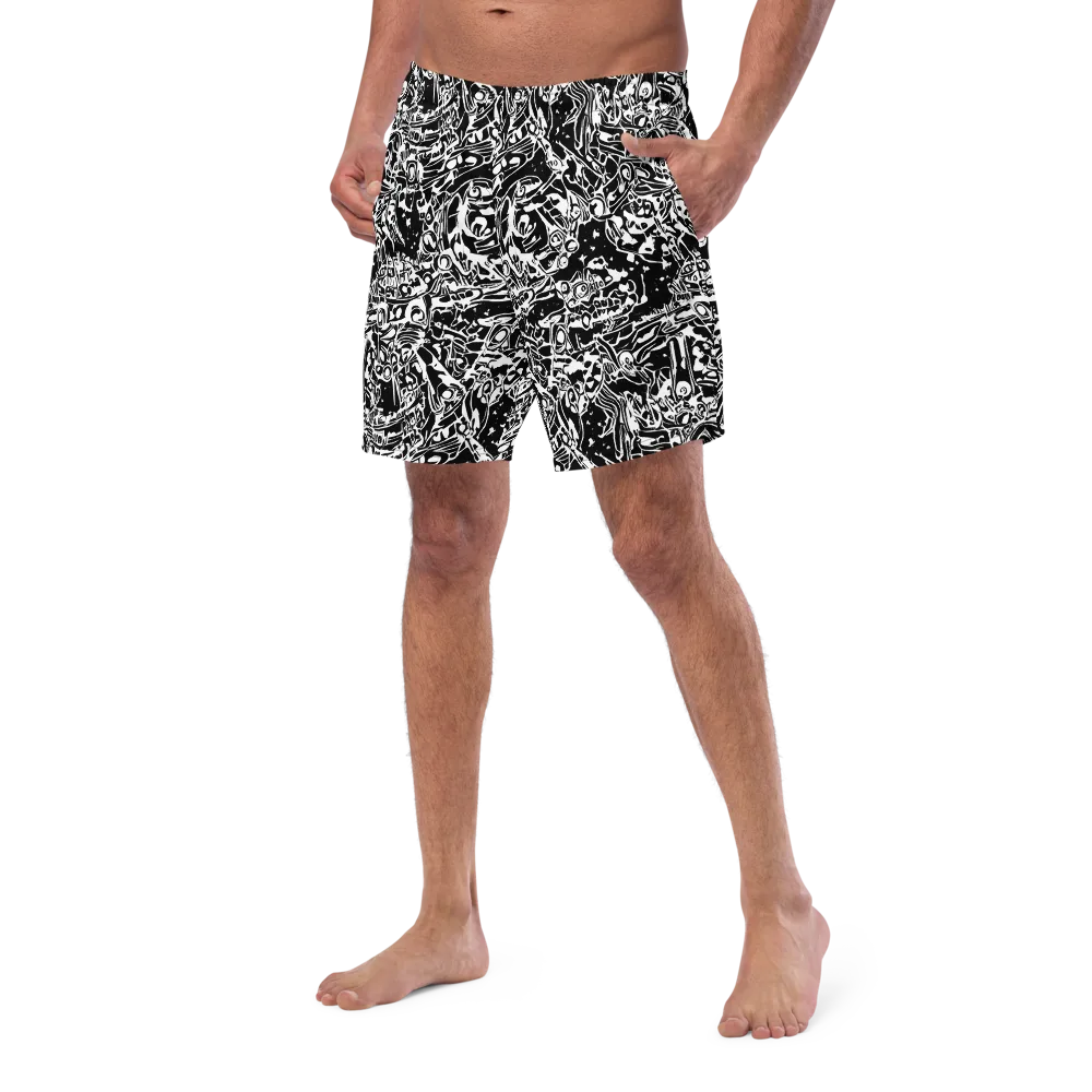 Ink Uprising on Swim Trunks — Left Front