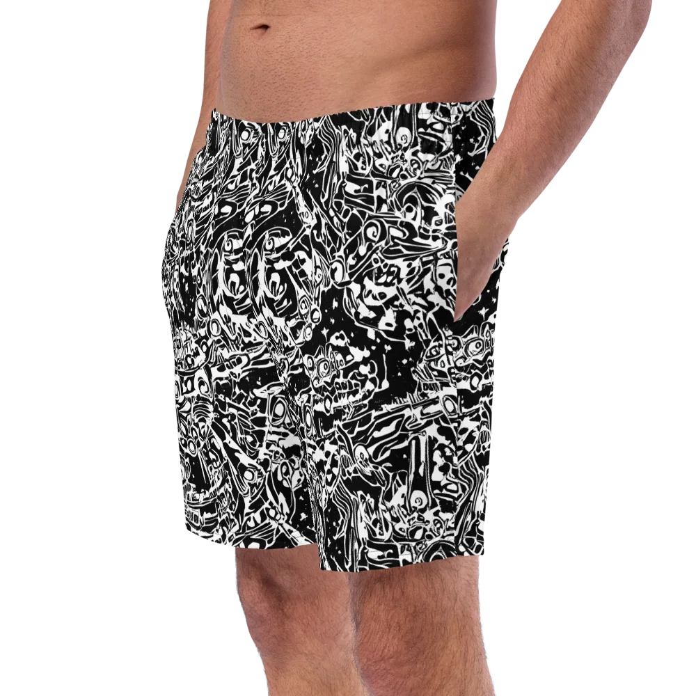 Ink Uprising on Swim Trunks — Left Front