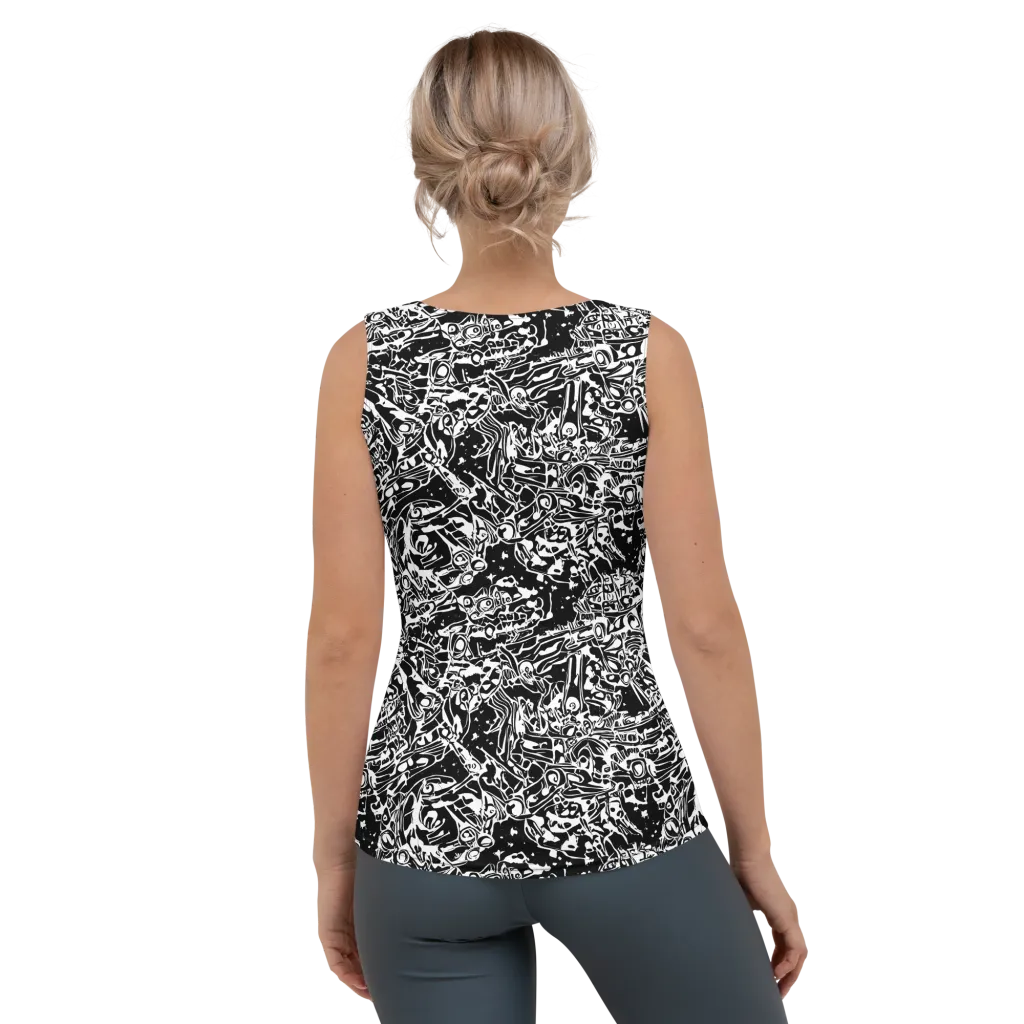 Ink Uprising on Women's Tank Top — Back