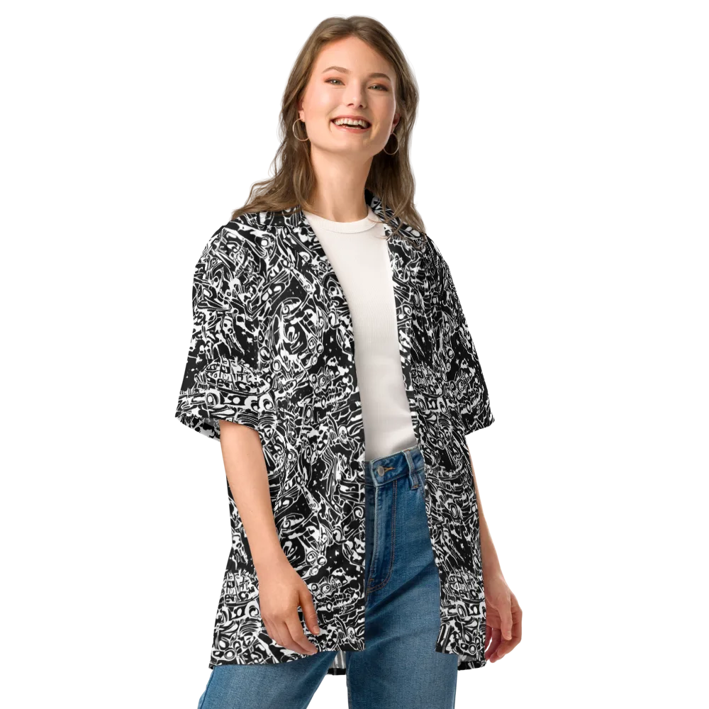 Ink Uprising on Button Shirt — Front