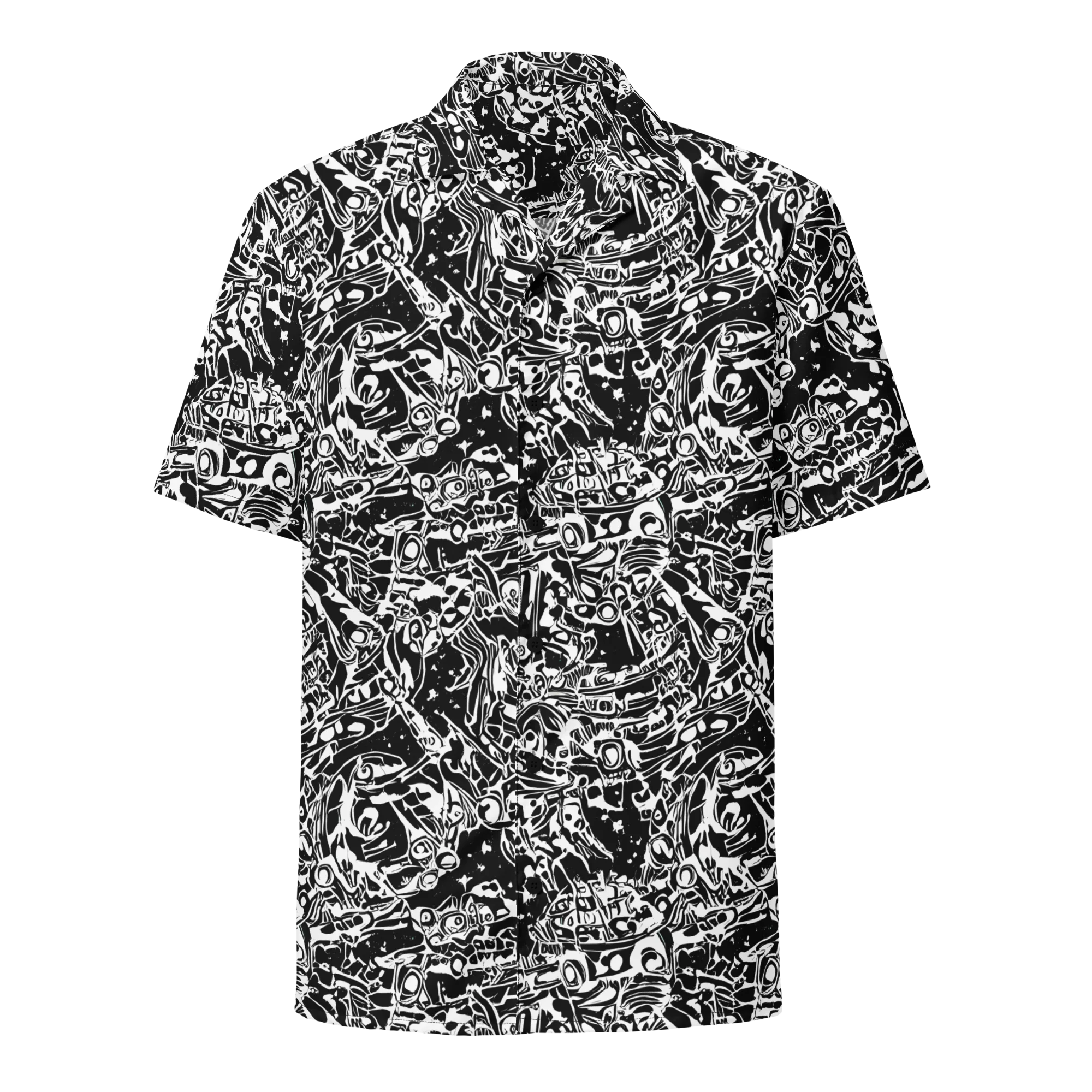 Ink Uprising on Button Shirt — Front