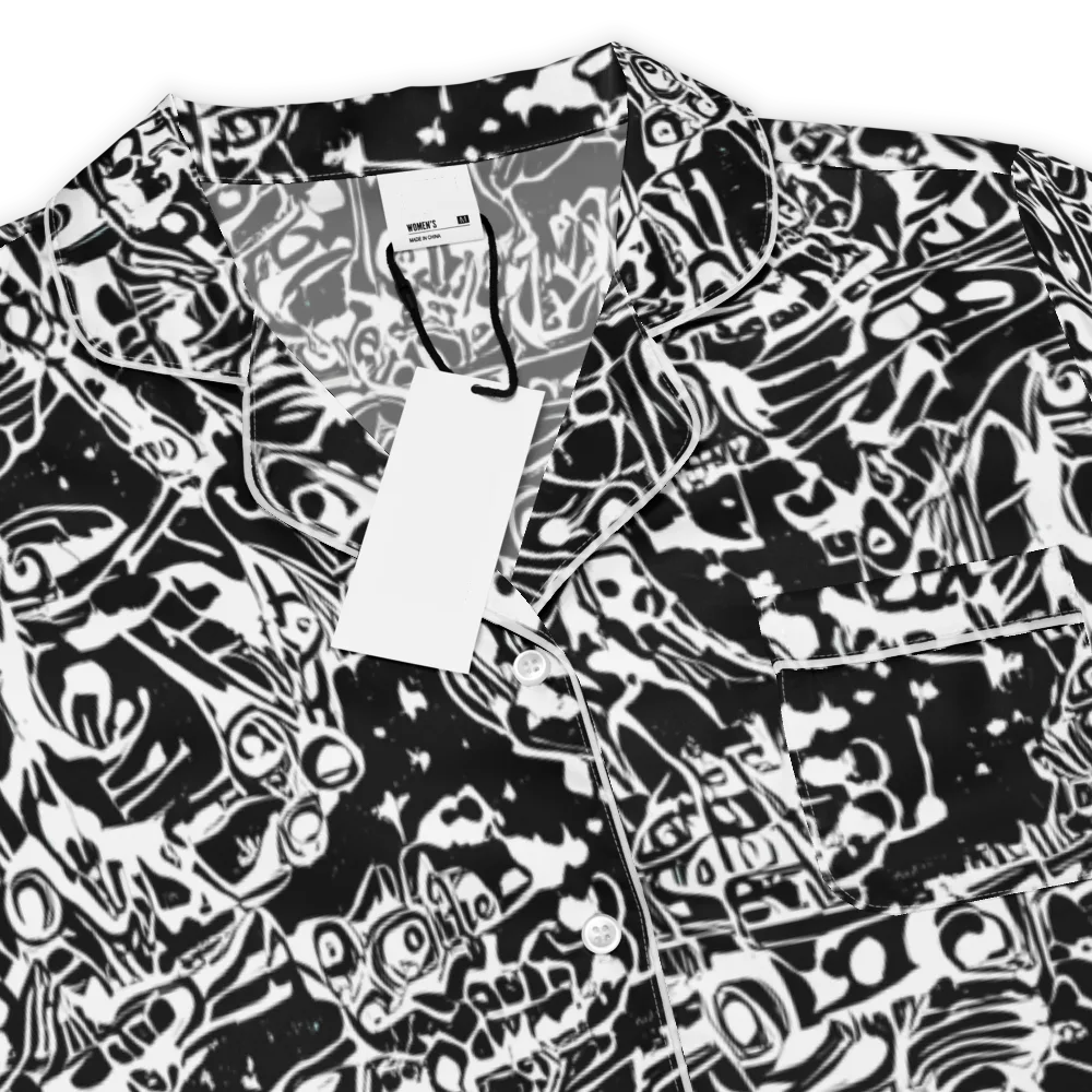 Ink Uprising on Women's Short Sleeve Pajama Top — Product details