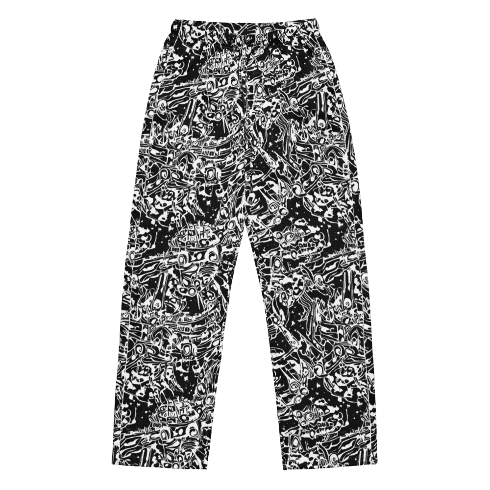Ink Uprising on Women's Pajama Pants — Front