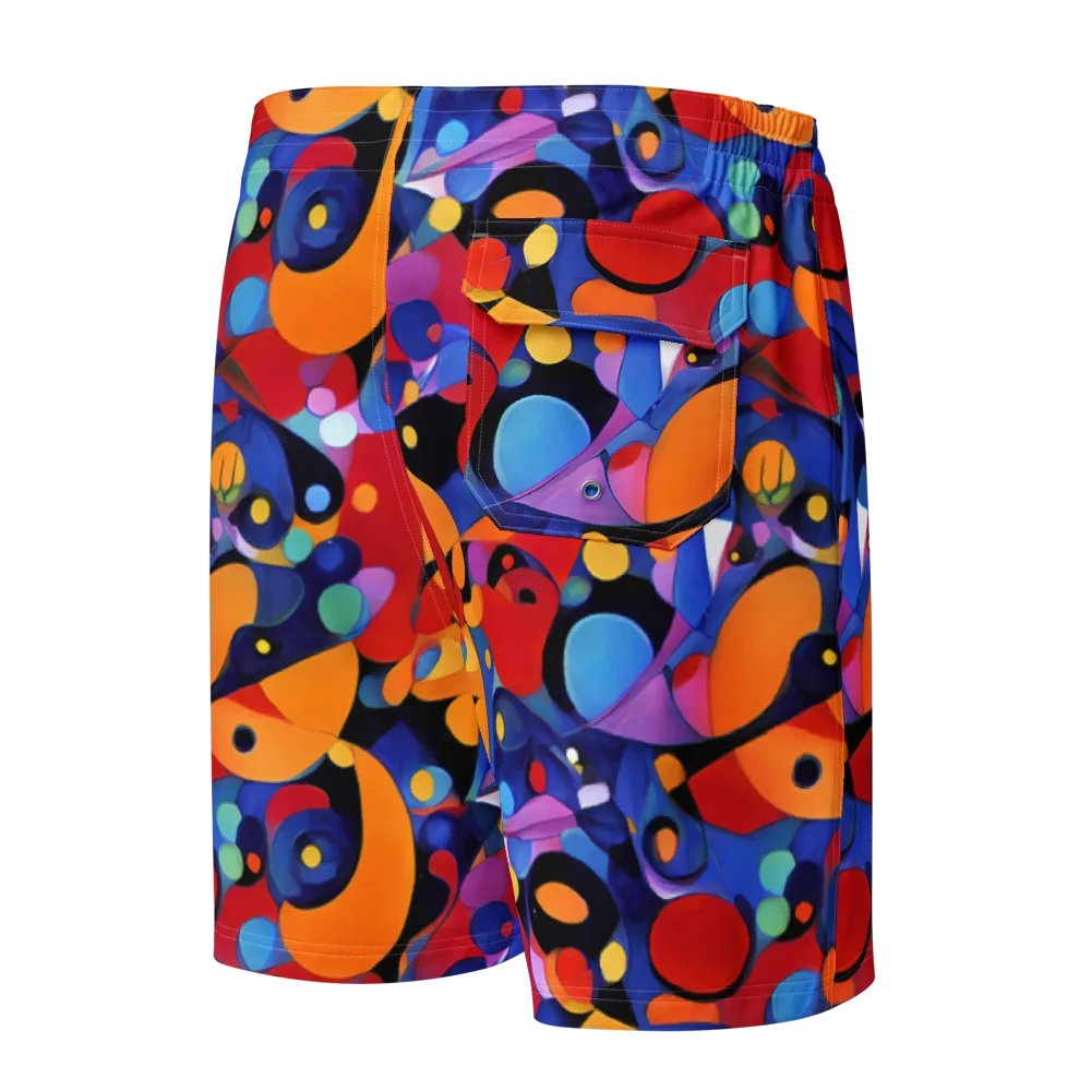 Prismatic Playground on Men's Board Shorts — Back