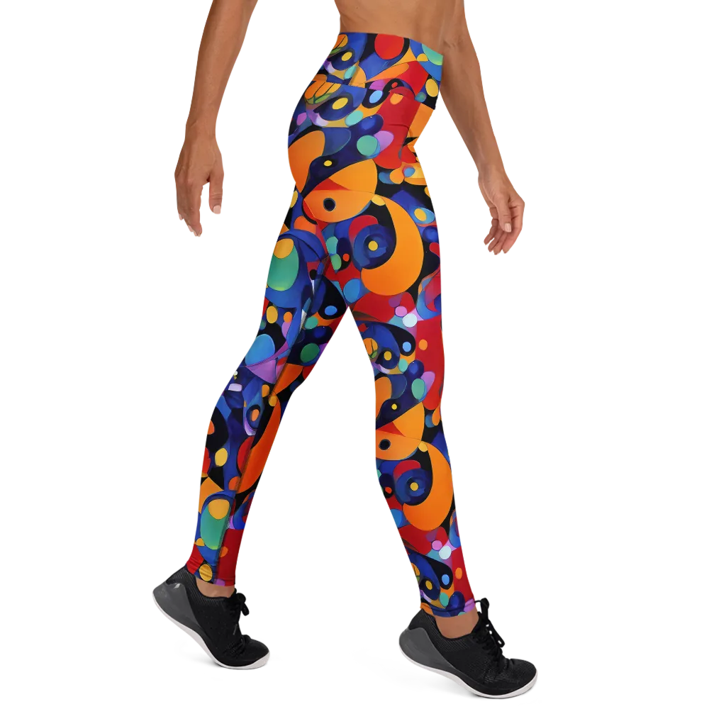 Prismatic Playground on Yoga Leggings — Right