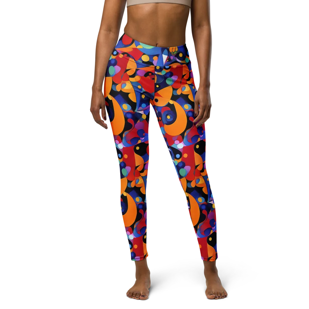 Prismatic Playground on Yoga Leggings — Front