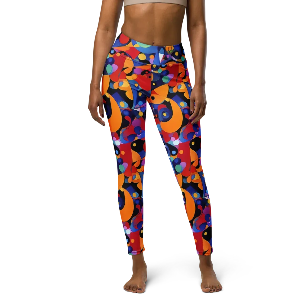 Prismatic Playground on Yoga Leggings — Front