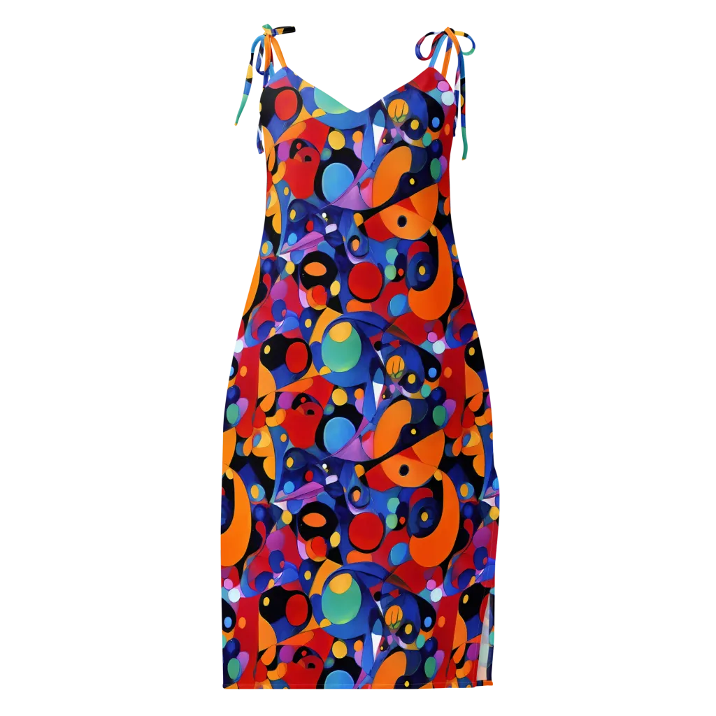 Prismatic Playground on Slip Dress — Front