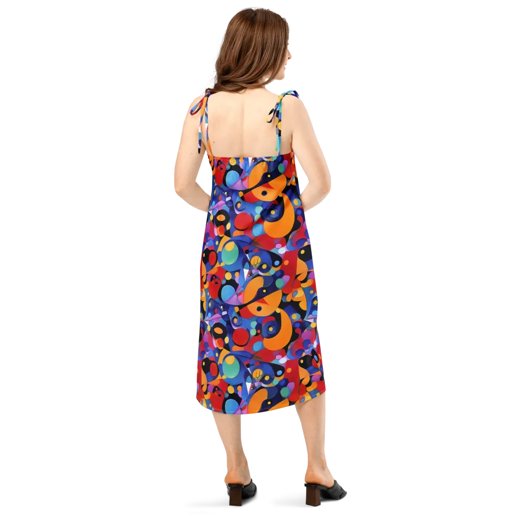 Prismatic Playground on Slip Dress — Back