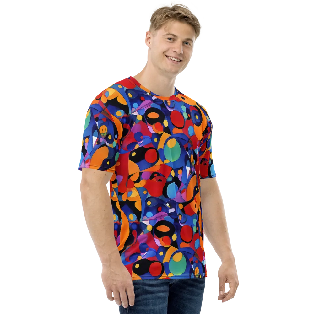 Prismatic Playground on Men's Crew Neck T-Shirt — Right