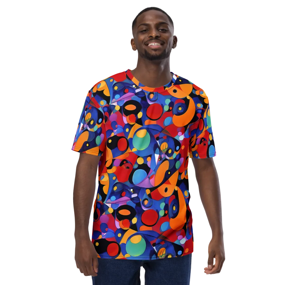 Prismatic Playground on Men's Crew Neck T-Shirt — Front