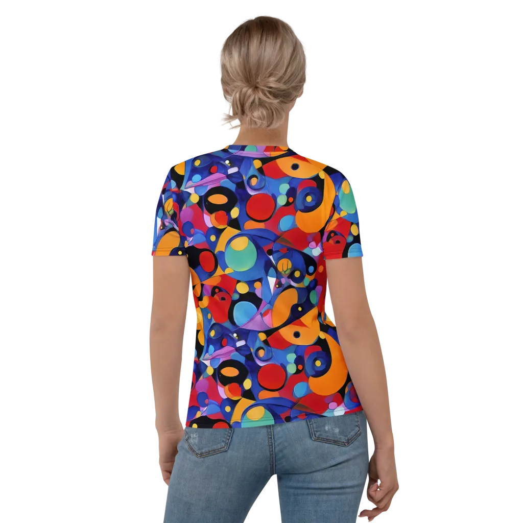 Prismatic Playground on Women's Crew Neck T-Shirt — Back