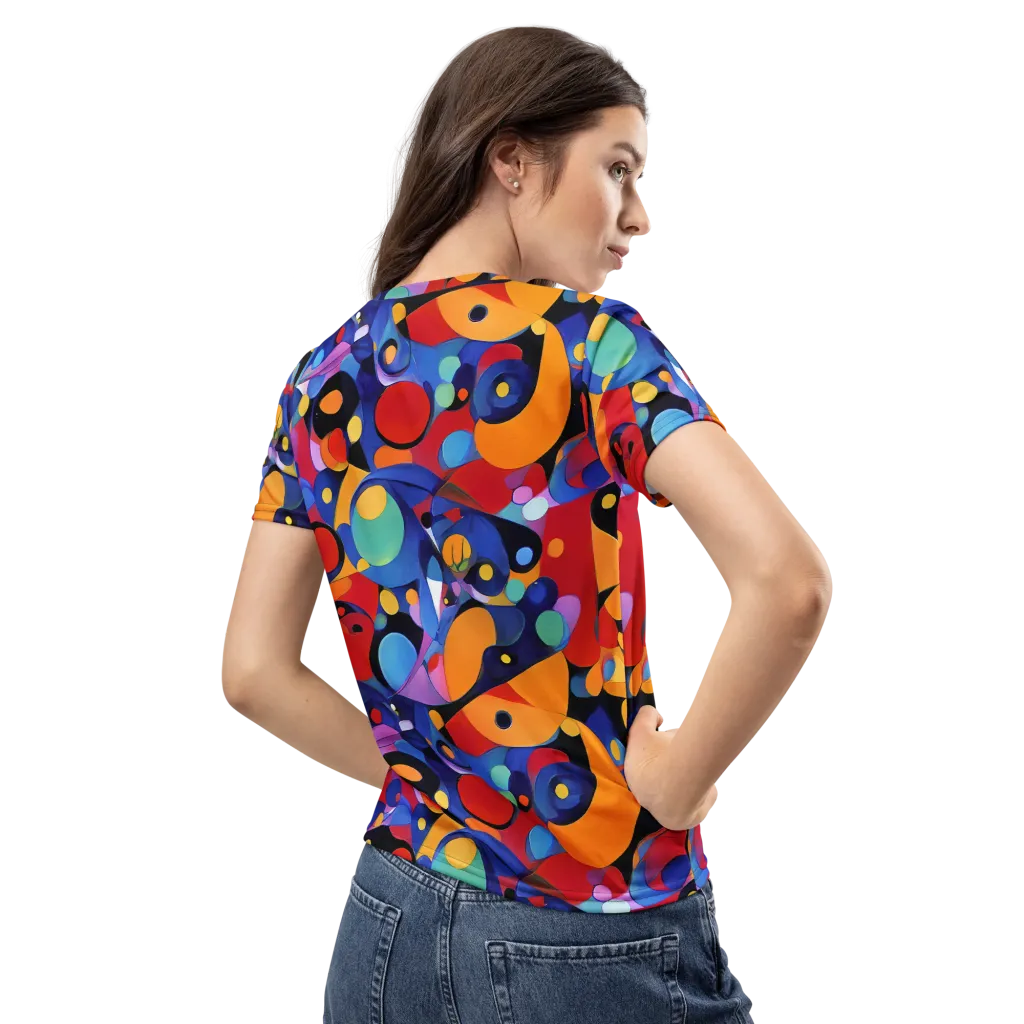 Prismatic Playground on Women's Crew Neck T-Shirt — Back