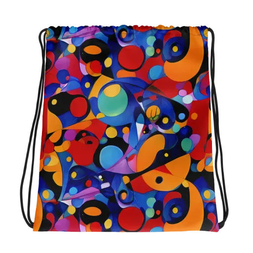 Prismatic Playground on a Drawstring Bag
